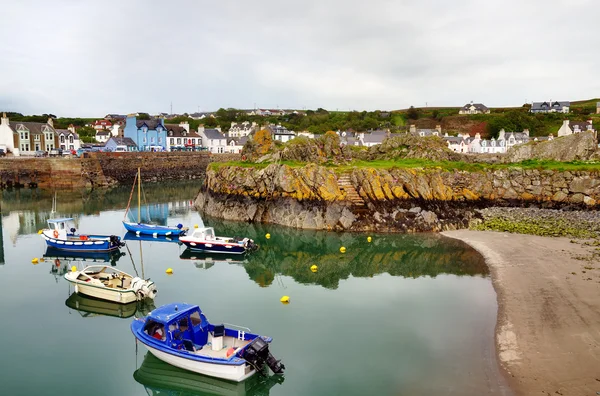View of boats in Portpatrick harbour — Stock Photo, Image