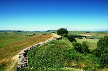 Hadrians Wall, Northumberland clipart