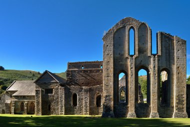 Valle Crucis Abbey at Llantysilio clipart