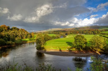 River Lune in Kirkby Lonsdale clipart