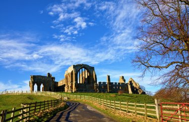 egglestone Manastırı, county durham görünümünü