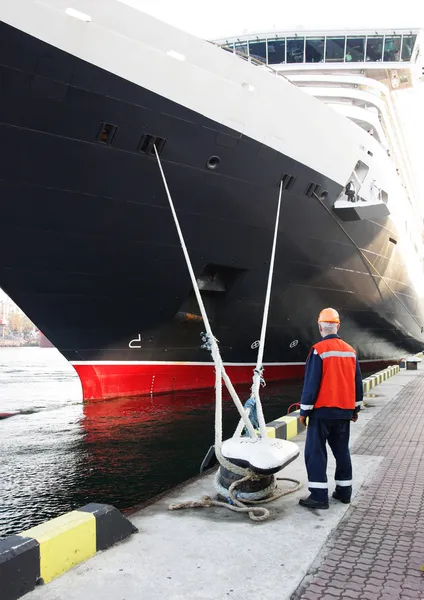 Harbor worker — Stock Photo, Image