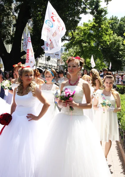 Bruid parade Stockafbeelding