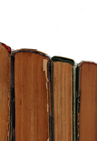 Vintage books in a row — Stock Photo, Image