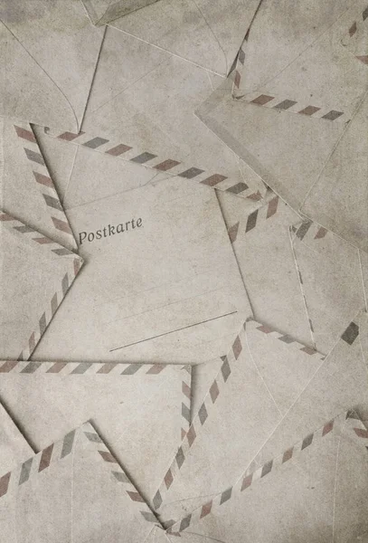 Vieille Carte Postale Enveloppes Image Dans Style Vintage Grunge — Photo