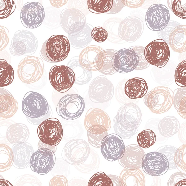 Απρόσκοπτη Sweet Pattern Background Πολυχρωμα Χερι Draw Polka Dot — Διανυσματικό Αρχείο