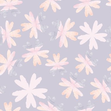 Kusursuz karalama rengarenk çiçek desenli arka plan