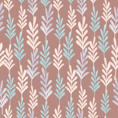 Kusursuz çokrenkli yaprak zinciri arkaplanı