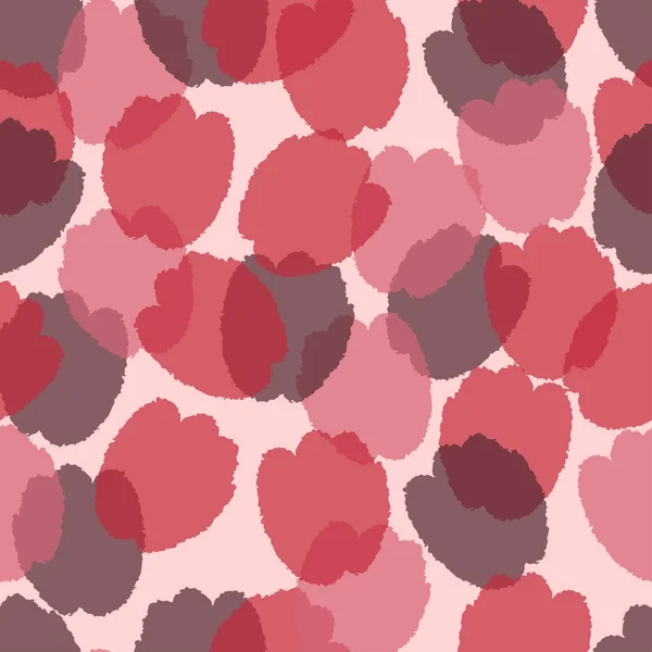Fond Motif Fleurs Tulipe Rouge Sans Couture Carte Vœux Tissu — Image vectorielle