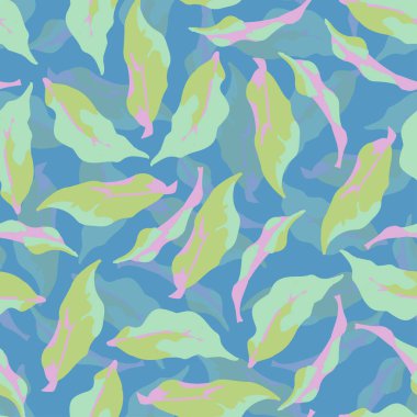 Kusursuz karışık yapraklar arkaplan, tebrik kartı veya kumaş