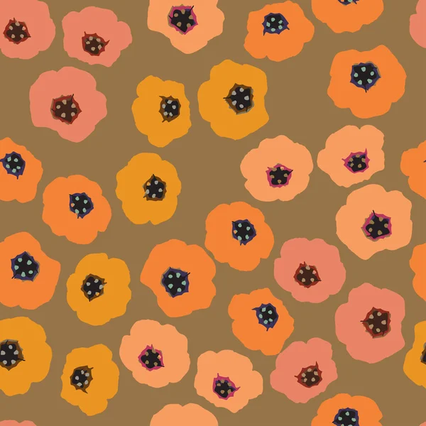 Бесшовный Фон Цветов Поздравительной Открытки Ткани — стоковый вектор
