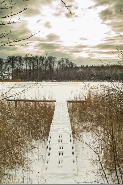 Wintermeer — Stockfoto