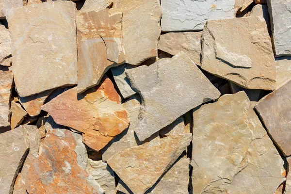 Textura Trozos Piedra Arenisca Esquisto Sobre Telón Fondo Luz Solar —  Fotos de Stock