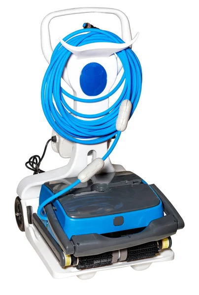 Automatic Robotic Vacuum Cleaner Cleaning Various Forms Swimming Pools All —  Fotos de Stock