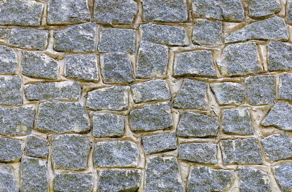 Texture Stone Wall Made Immured Granite Cobblestones — Foto de Stock