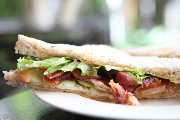 Bacon sandwich — Stockfoto