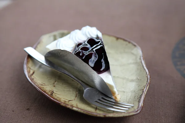 Φέτα cheesecake βακκινίων — Φωτογραφία Αρχείου