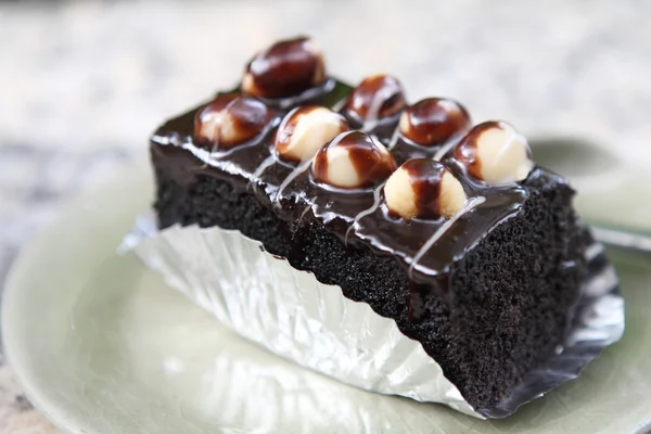 Macadâmia brownie — Fotografia de Stock