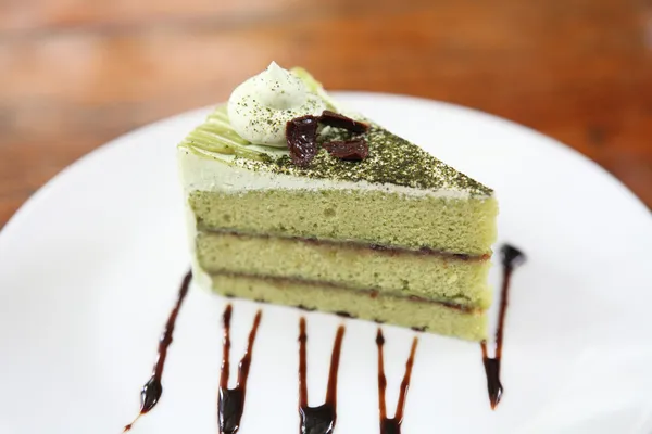 Πράσινο τσάι κέικ — Φωτογραφία Αρχείου