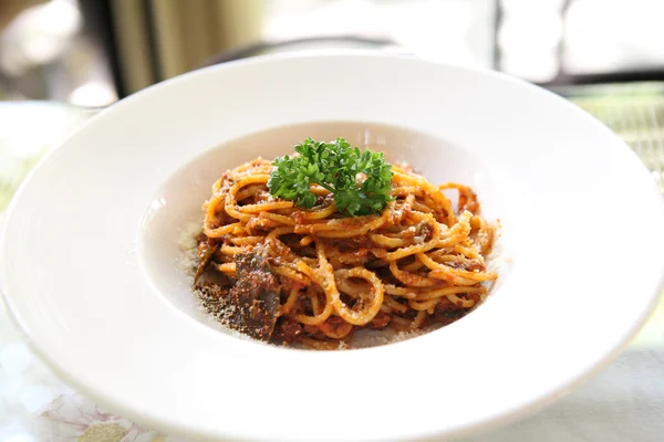 Spaghetti Rindfleisch Bolognese — Stockfoto