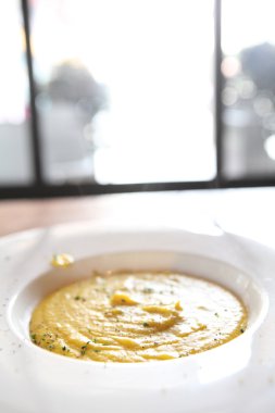 Balkabağı çorbası.