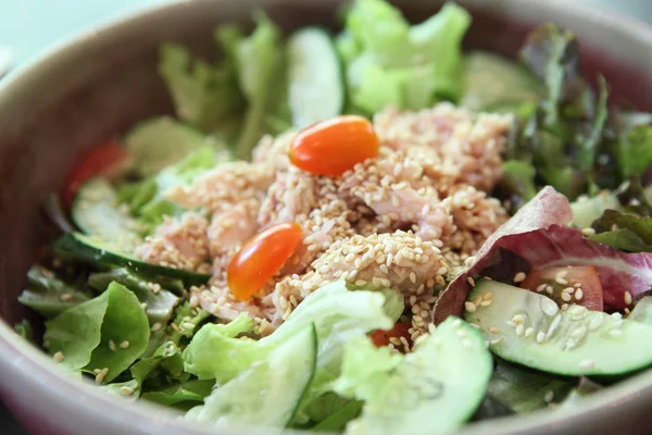 Salad japanese style with tuna — Stock Photo, Image