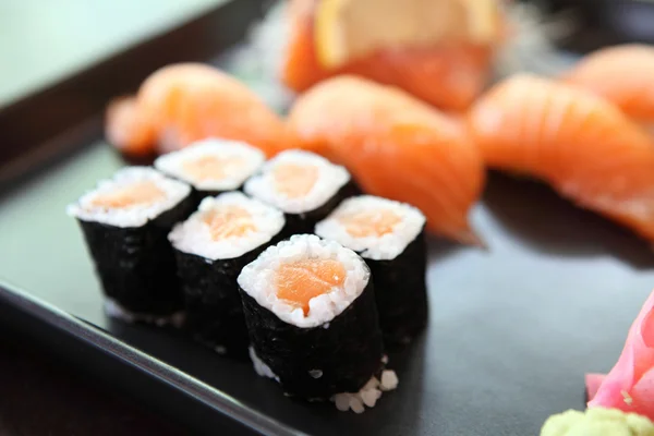 Set de Sushi de salmón — Foto de Stock