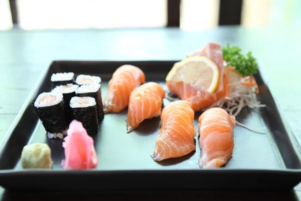 Zestaw sushi łososia — Zdjęcie stockowe