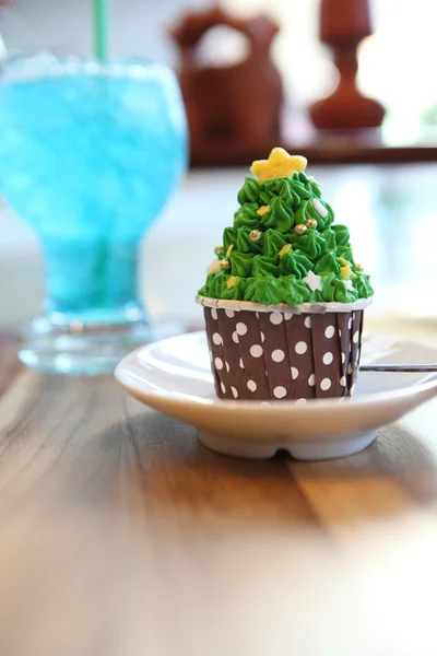 Cupcake verde — Foto Stock