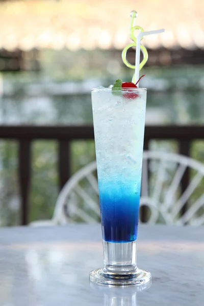 Soda italien bleu Curaçao — Photo