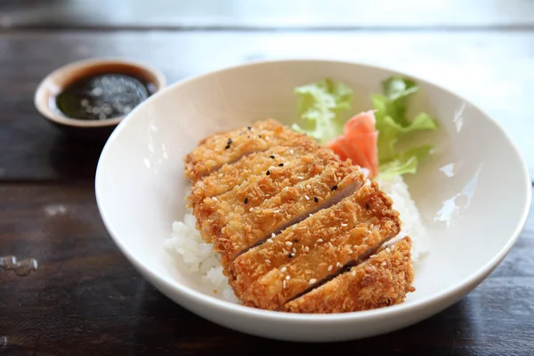 Tonkatsu, costeleta de porco — Fotografia de Stock