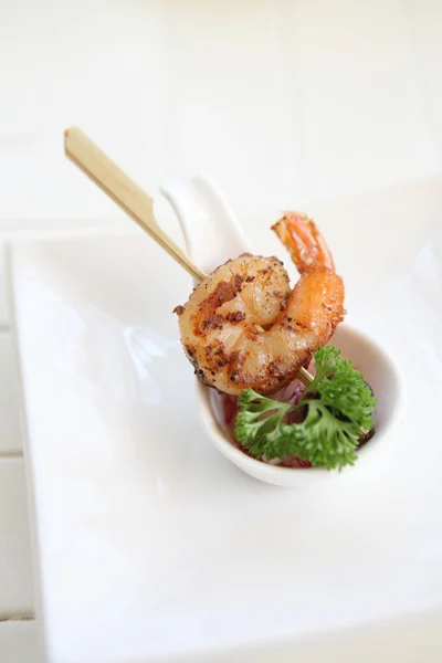 Shrimp barbecue — Stock Photo, Image