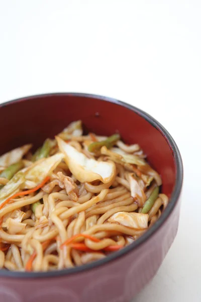 Japanese cuisine, frid noodles Yakisoba — Stock Photo, Image