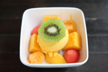 mango dondurma meyve Kepçe