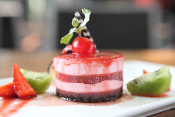 Strawberry mousse — Stock Photo, Image