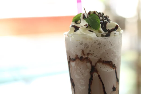 Chocolade milkshake — Stockfoto