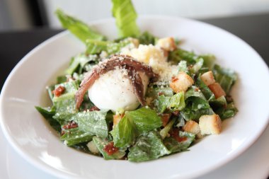 Sezar salatası yakın çekim