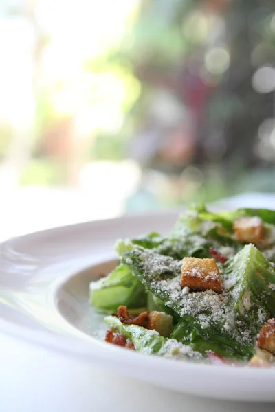 Caesar salad in close up — Stock Photo, Image