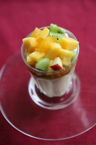 Fruit pudding — Stock Photo, Image