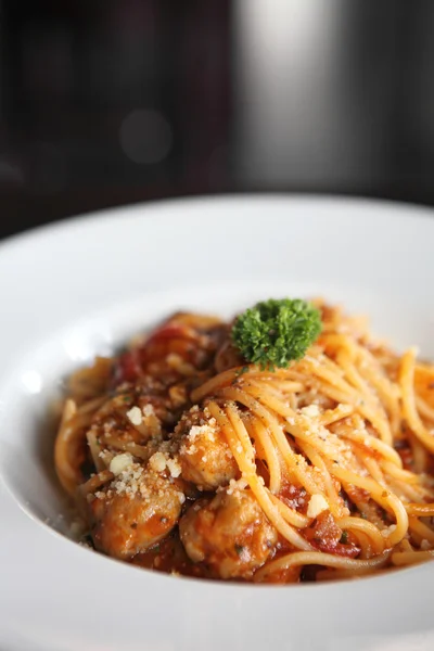Spaghetti Meatballs — Stock Photo, Image