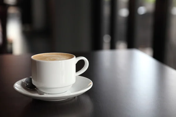 Caffè su fondo legno — Foto Stock