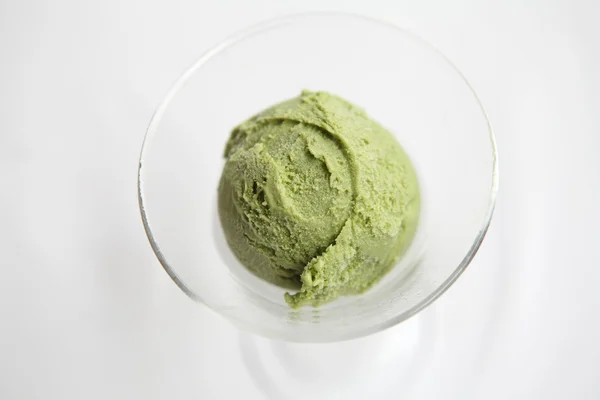 Green tea ice cream — Stock Photo, Image