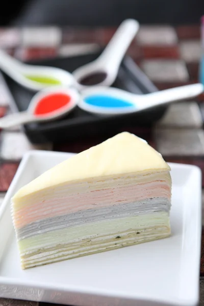 Rainbow SORGFLOR tårta — Stockfoto