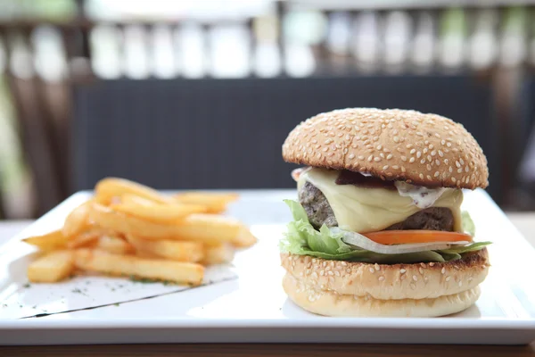 Hamburguesa de carne — Foto de Stock