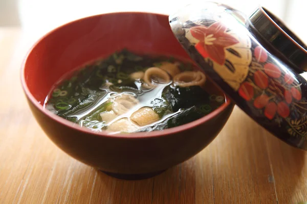 Miso polévka, japonské jídlo — Stock fotografie