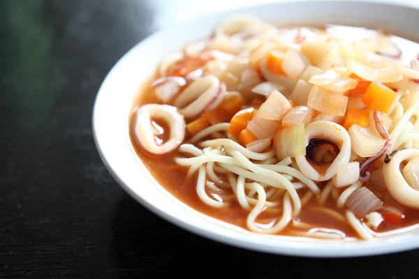 Spaghetti with seafood — Stock Photo, Image