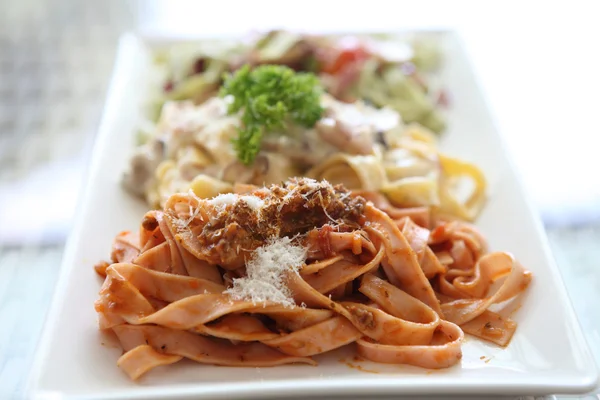 Fettuccine spaghetti — Stockfoto