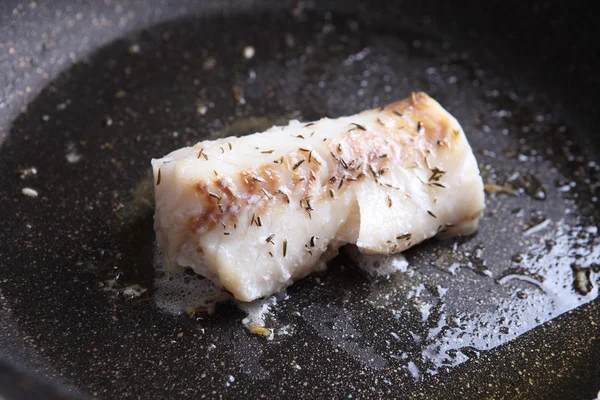 Roston sült tőkehal hal steak — Stock Fotó