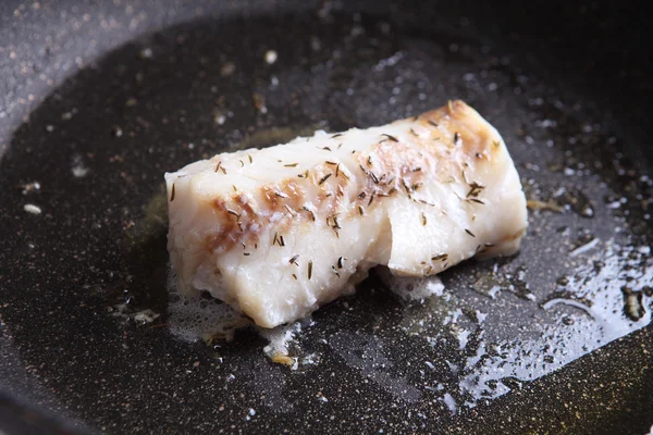 Bife de bacalhau grelhado — Fotografia de Stock