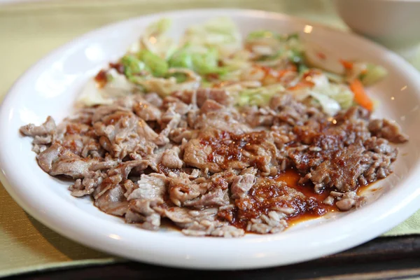 Stir-fry pork japanese style — Stock Photo, Image